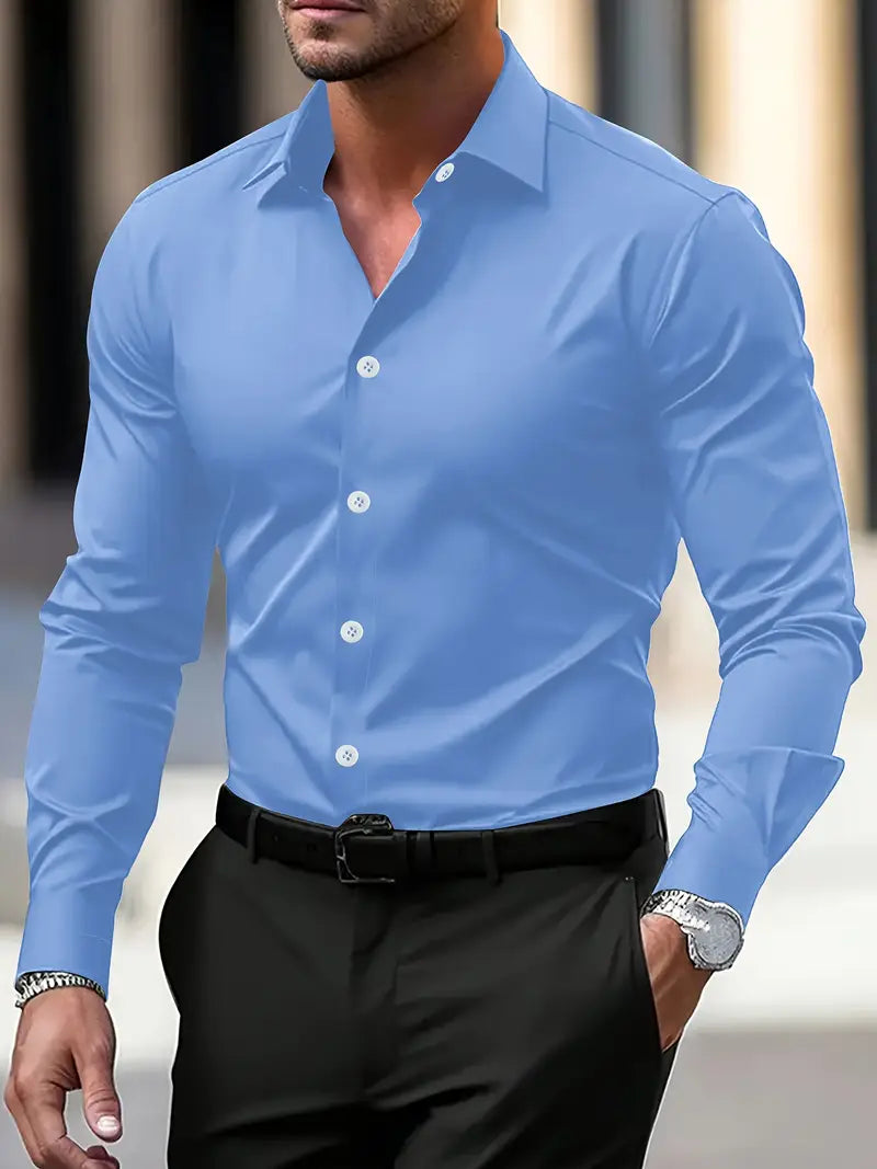 Adrián – Men's Slim Fit Long Sleeve Shirt