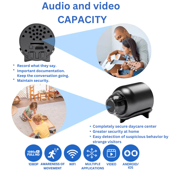 Smart Mini Camera – Enhanced Security and Monitoring Solution - Image 2