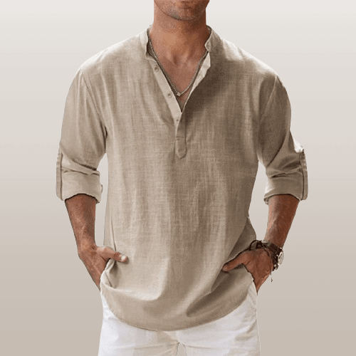 Jonas – Summer Henley Shirt - Image 6