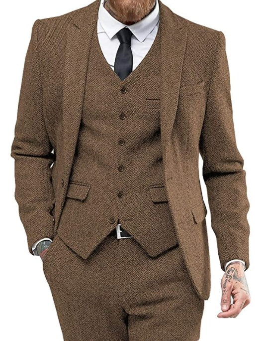 Carlo – Herringbone 3-piece Suit - Image 4