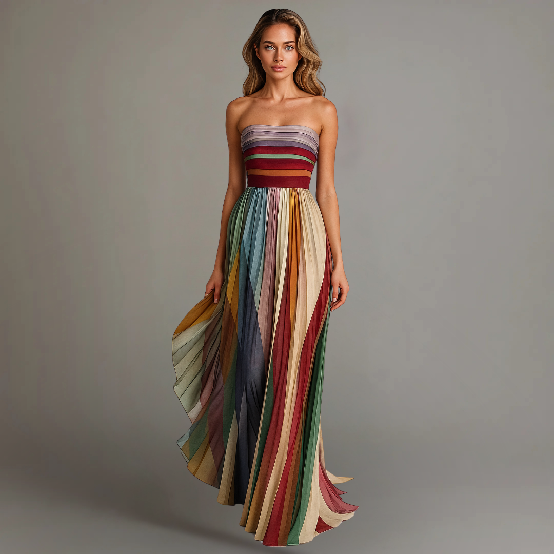 Christina– Women Floral Print Wedding Guest Dress - Image 1