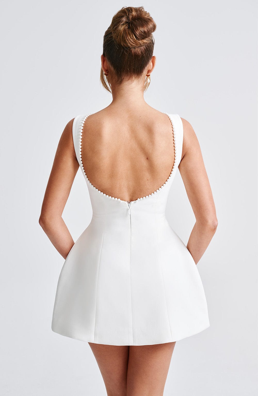 Riley – Women Elegant Bow Detail Mini Dress - Image 8