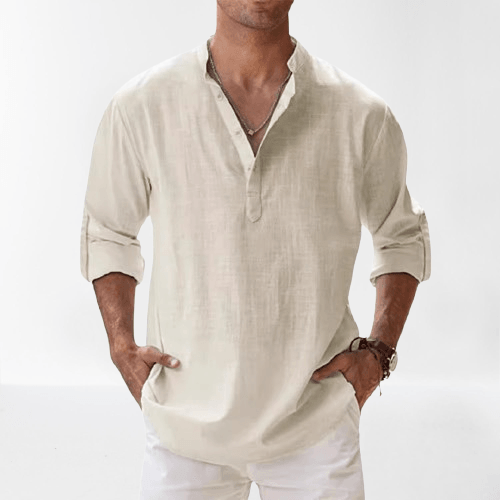 Jonas – Summer Henley Shirt - Image 5