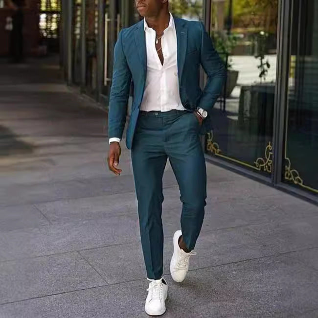 Dieter – Stylish Tailored Two Buttons Suit  - Image 2