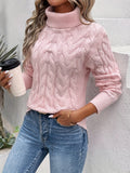 Women's Sweater – Fitted Cut – High Neck – Timeless Knit - J&B; - 1 - Elvaroza.com