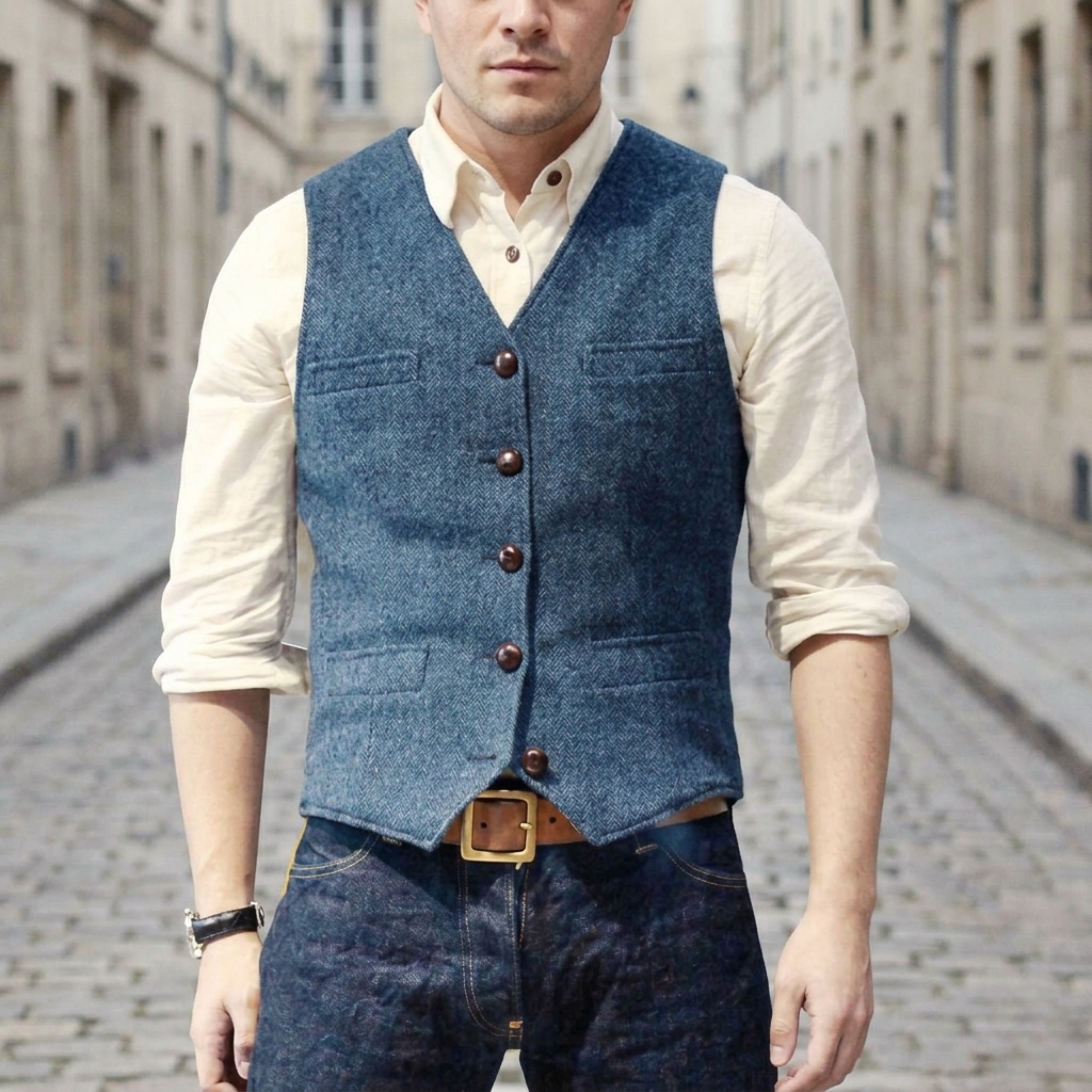 Oliver – Classic Tailored Men’s Waistcoat - Image 3