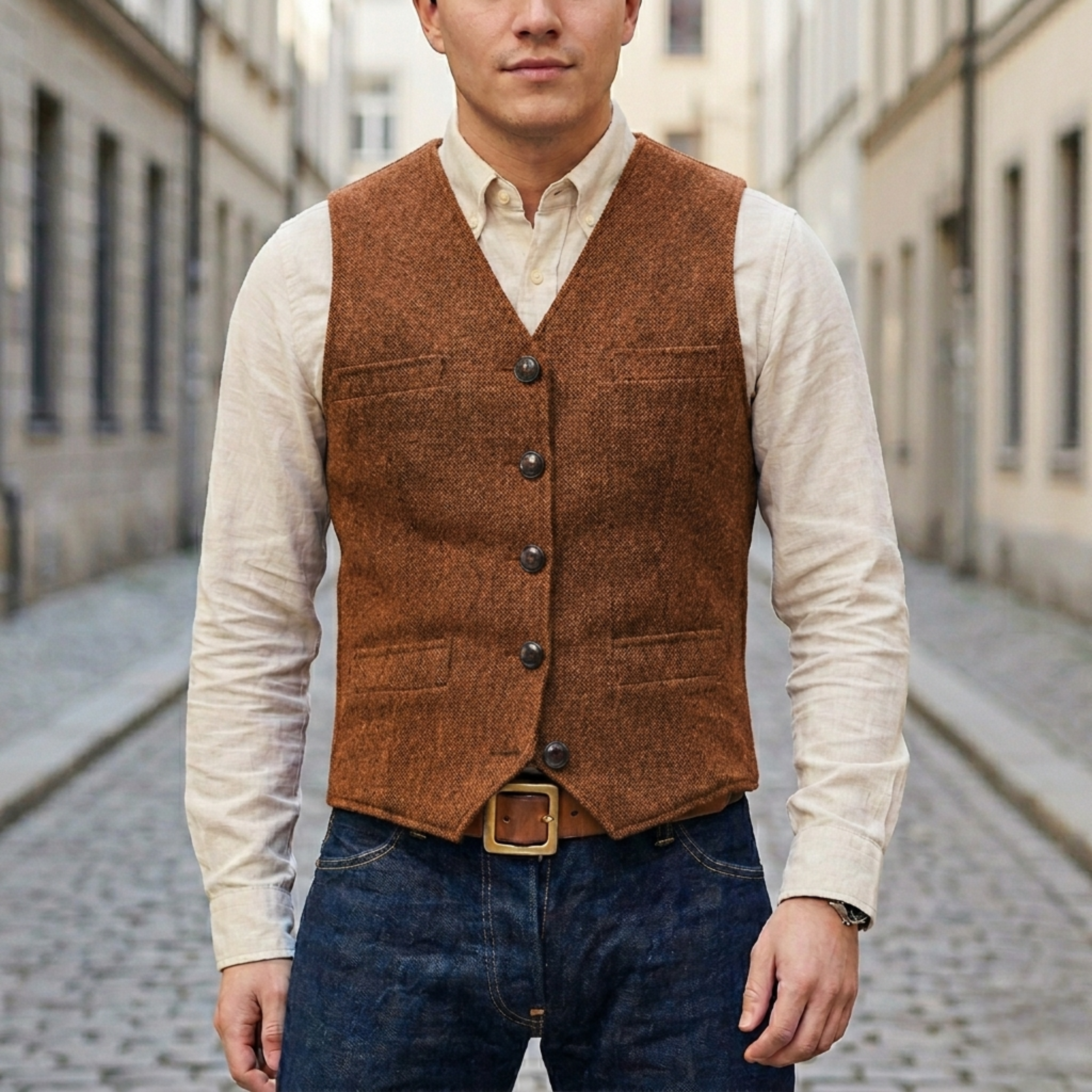 Oliver – Classic Tailored Men’s Waistcoat - Image 5