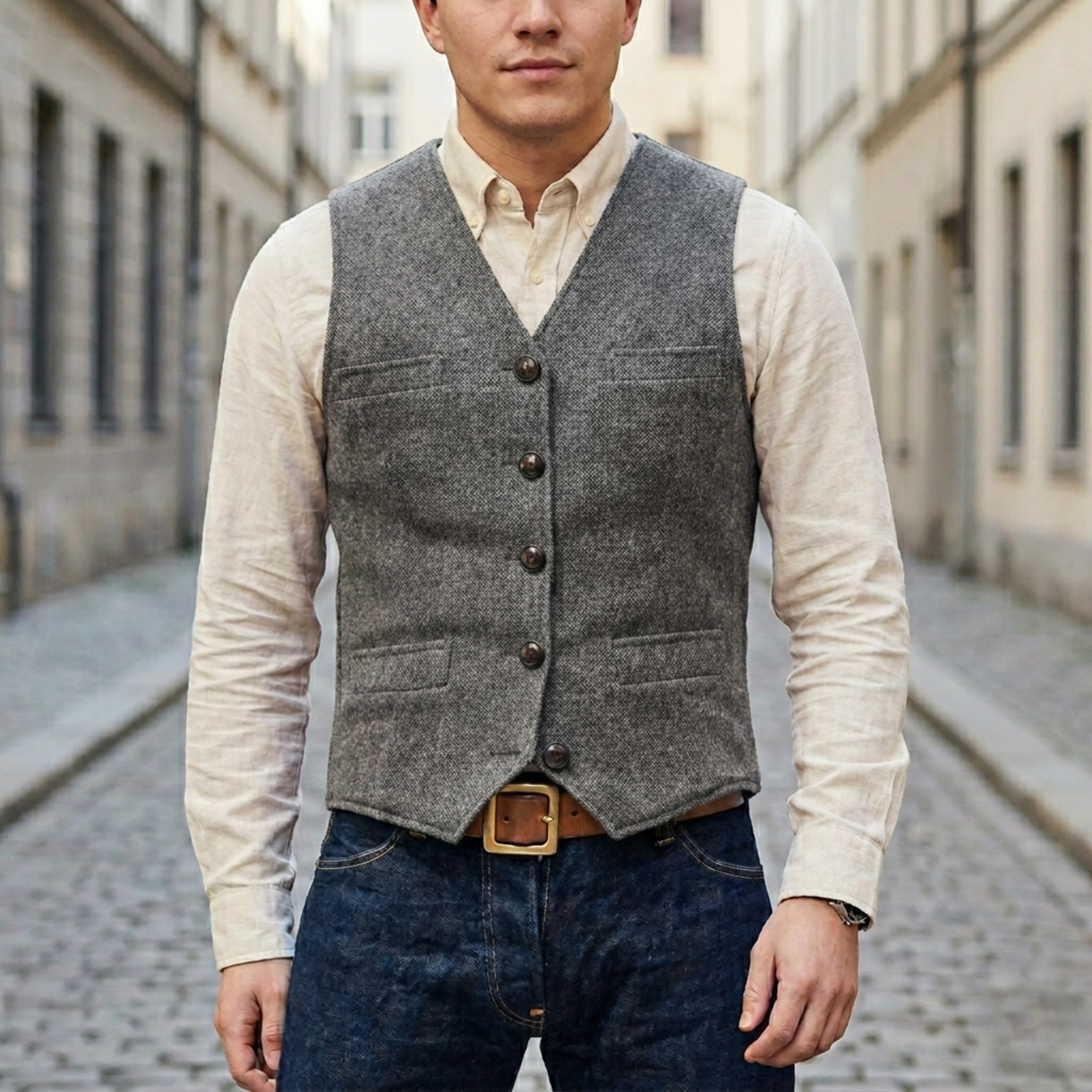 Oliver – Classic Tailored Men’s Waistcoat - Image 2