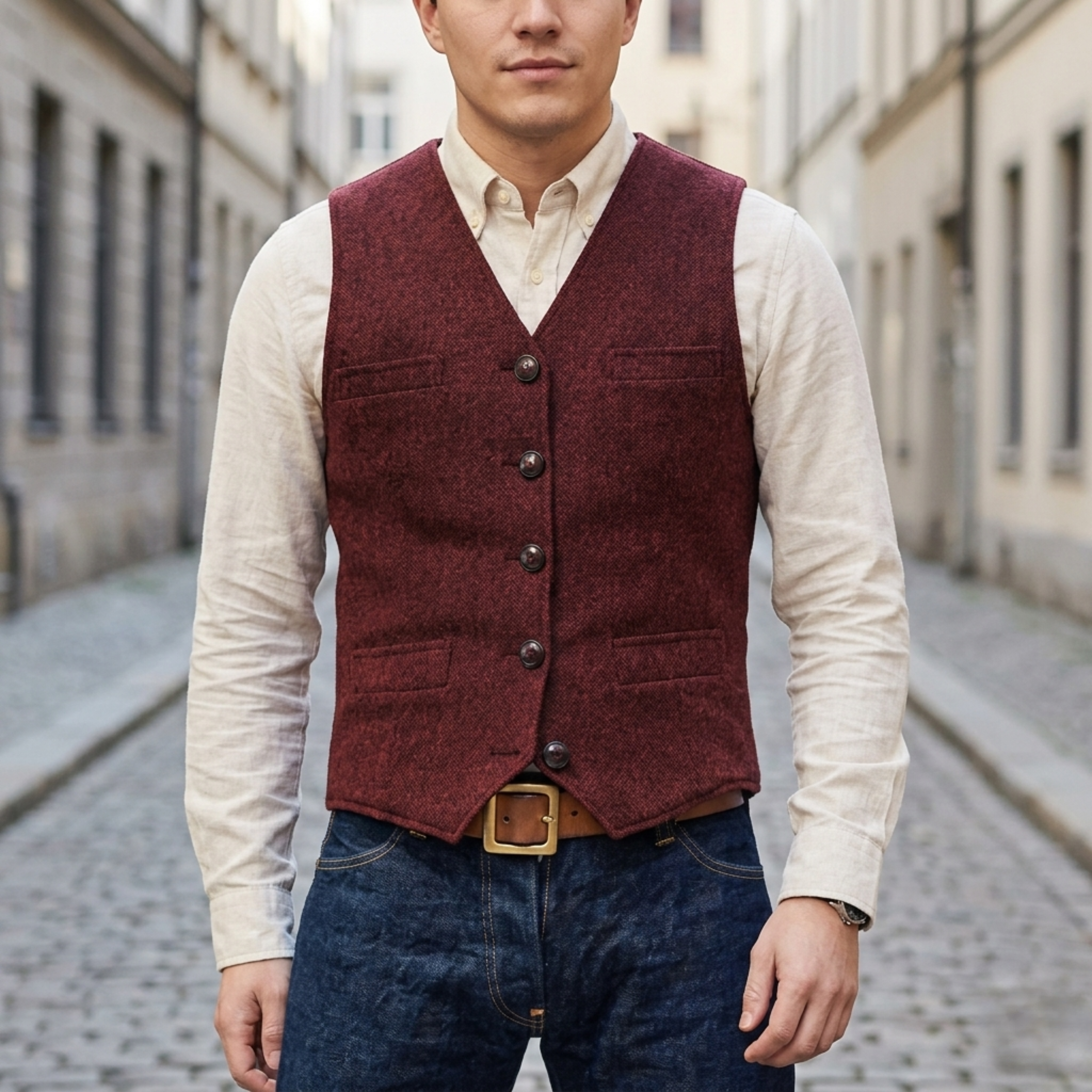 Oliver – Classic Tailored Men’s Waistcoat - Image 6
