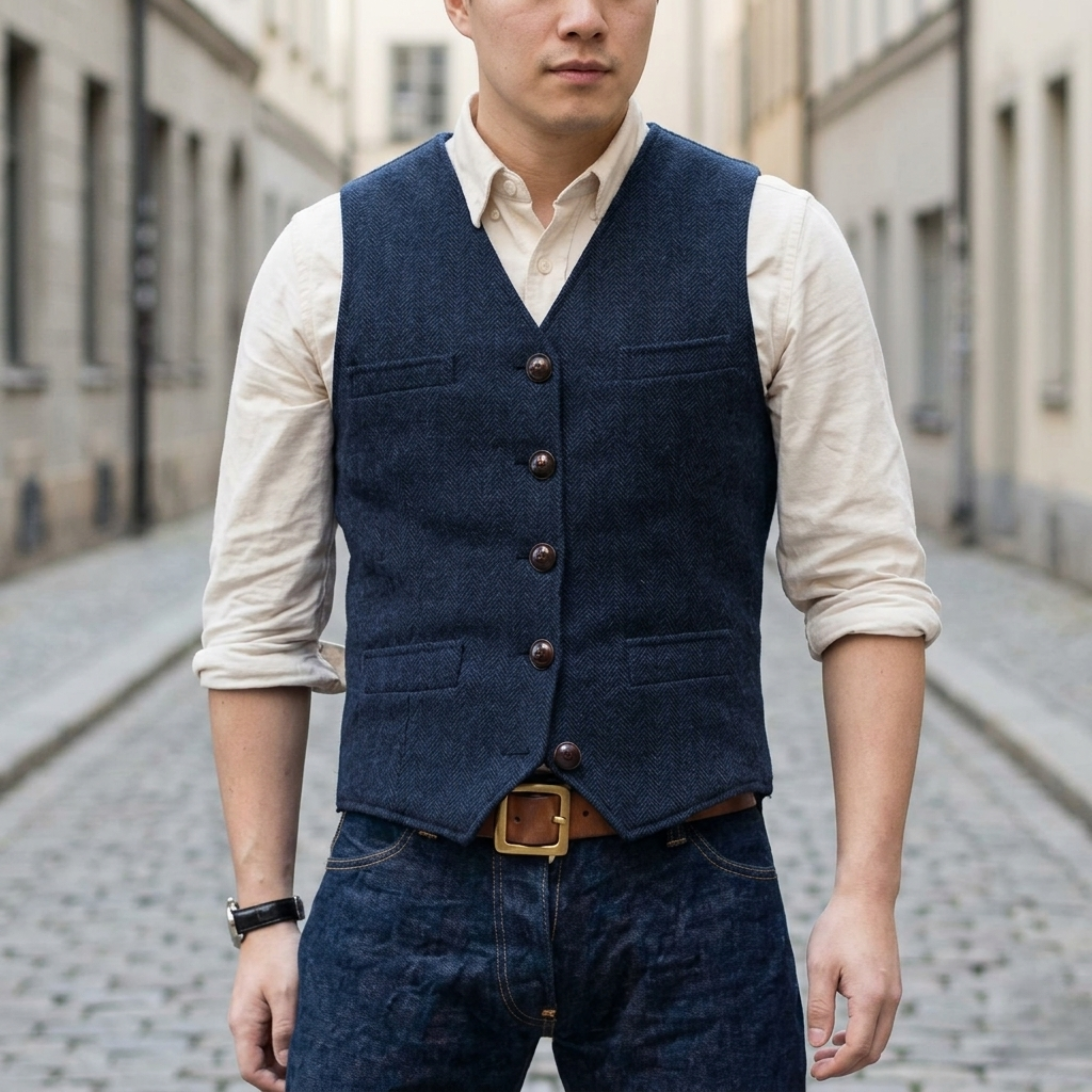 Oliver – Classic Tailored Men’s Waistcoat - Image 4