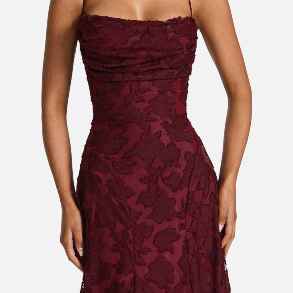 Maxi Dress Women's Floral Lace with Spaghetti Straps - Image 4
