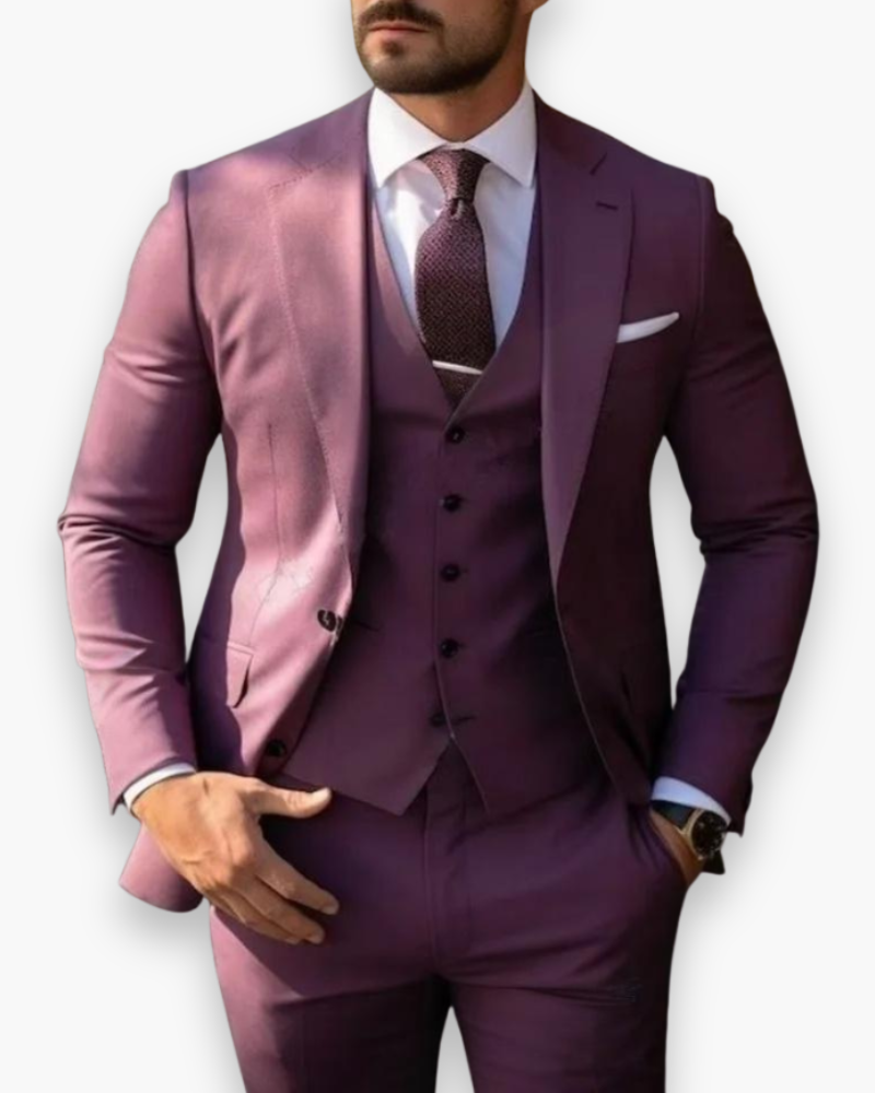Leander – Fashion Elegant Three-Piece Suit - Image 14