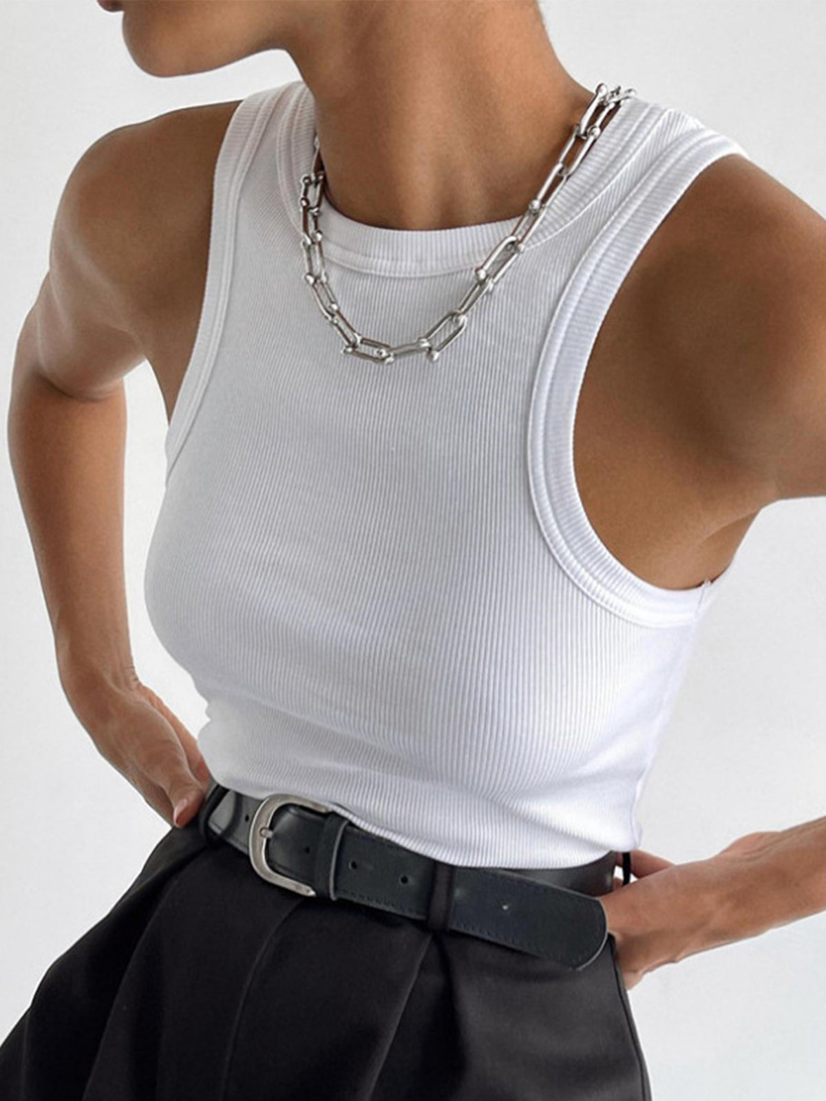 Lila – Women Ribbed Tank Top - Image 1