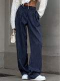 Charlotte – Women Wide Leg Pinstripe Pants - Image 8