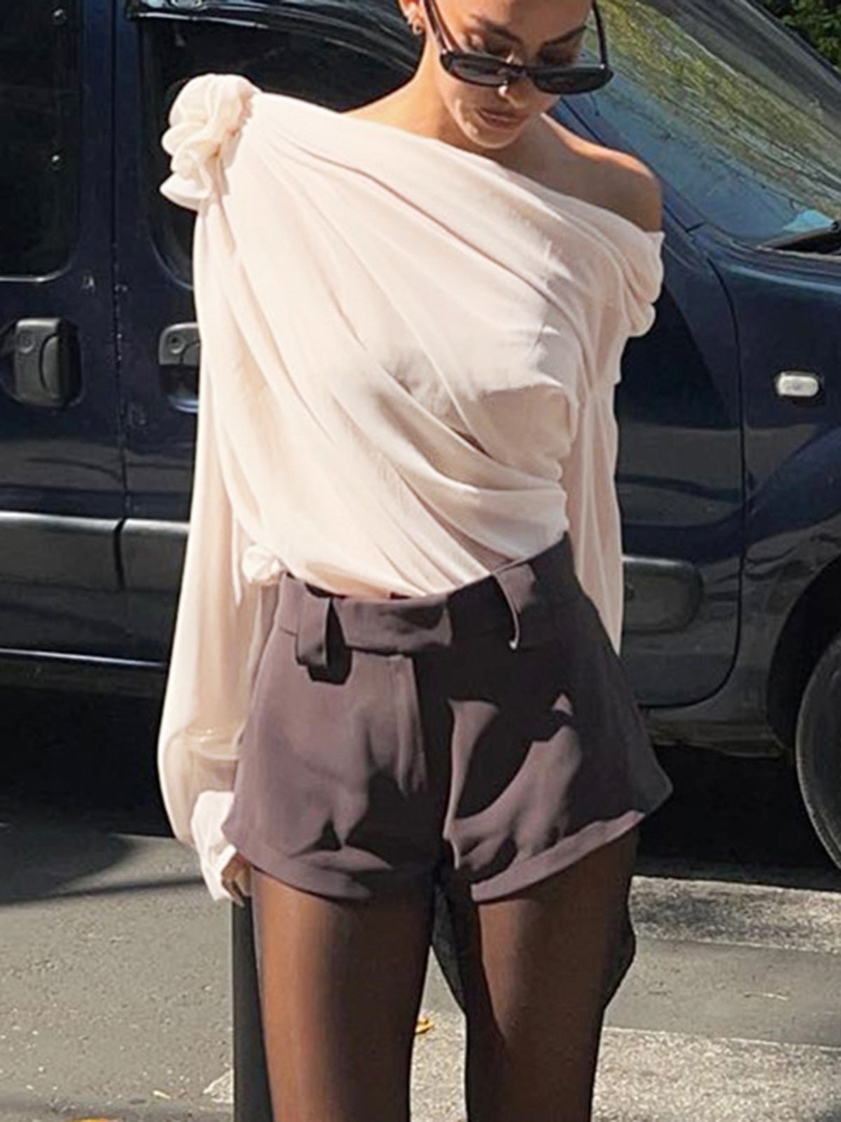 Riley – Women One-Shoulder Blouse - Image 6