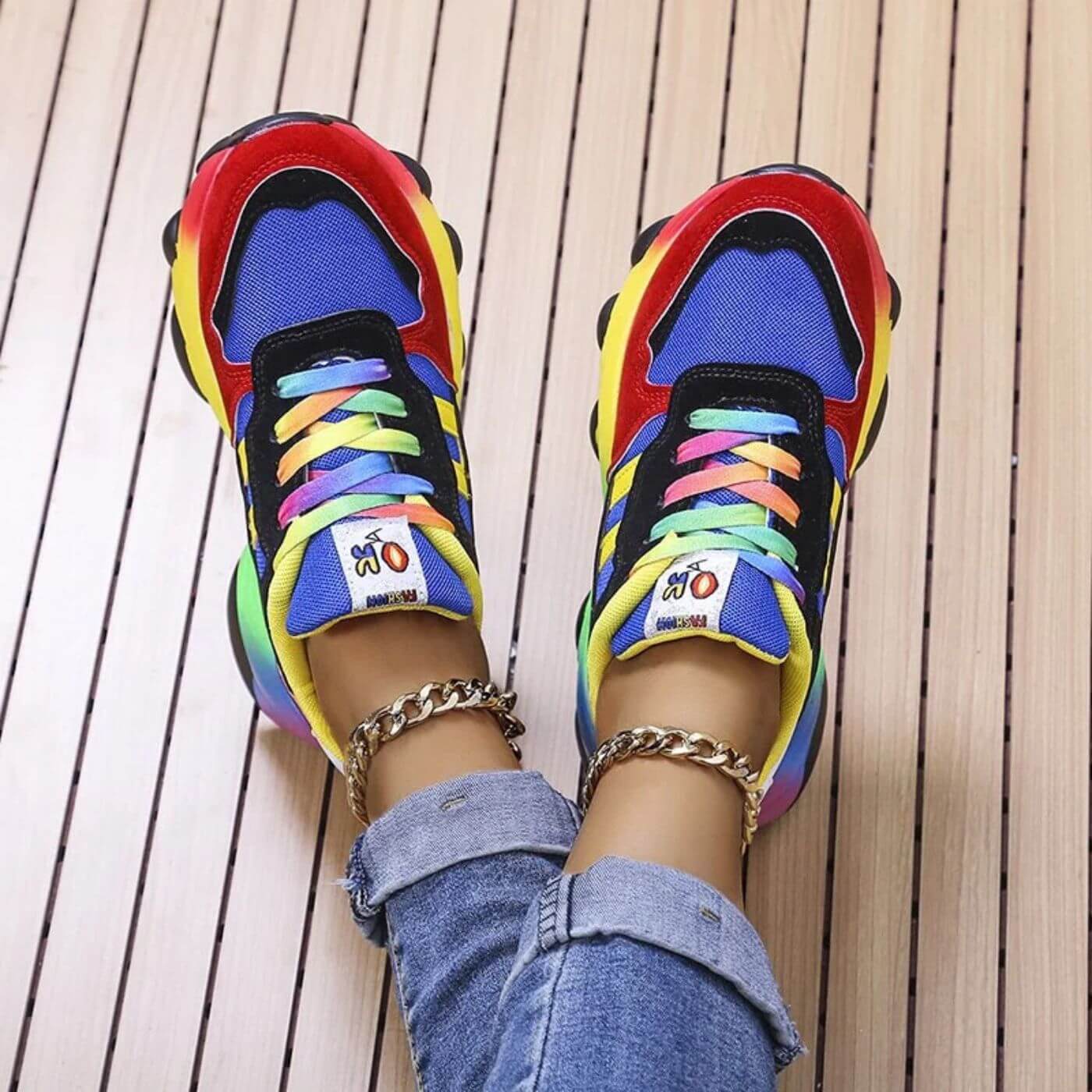 Gabriele – Women Colourful Chunky Sneakers - Image 4