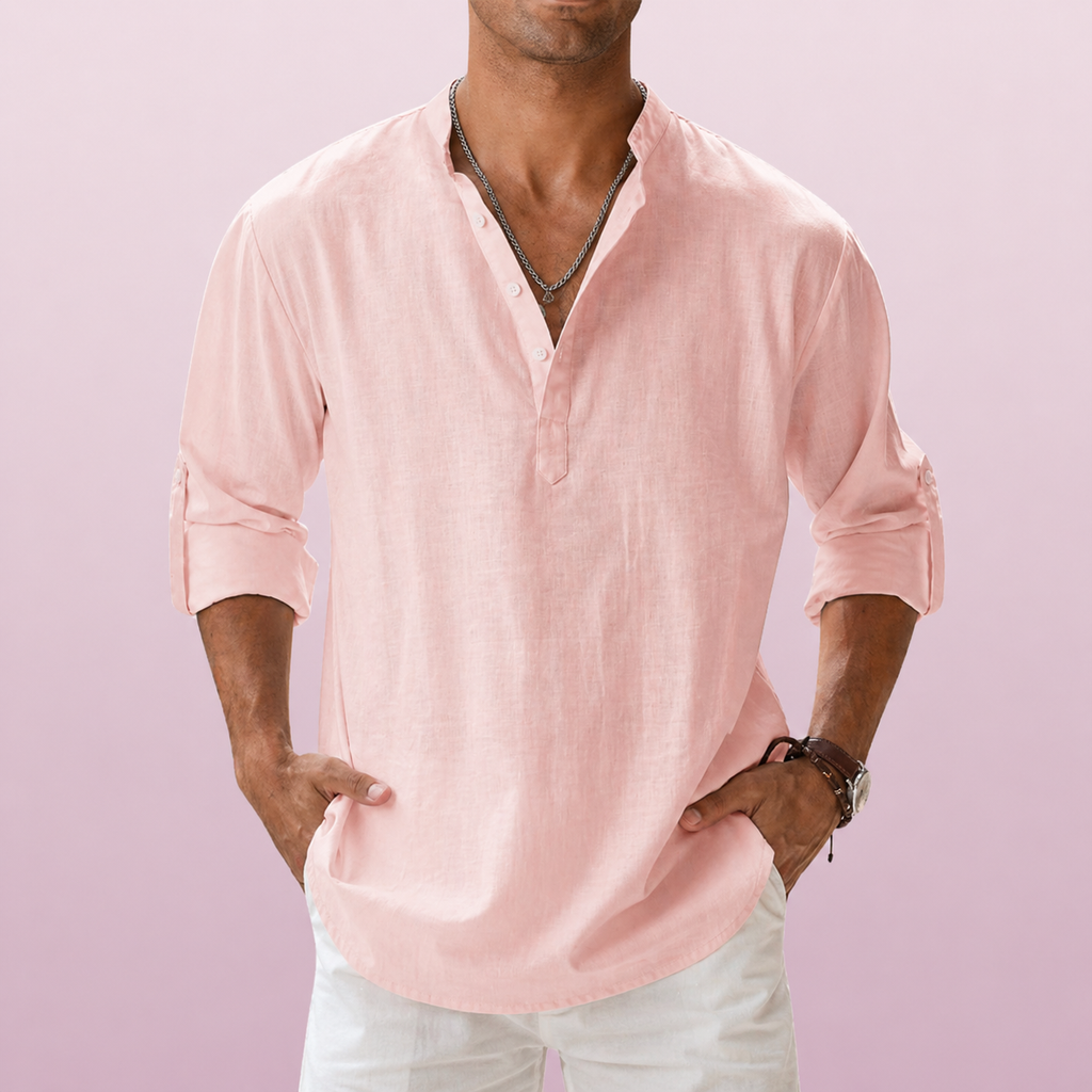 Jonas – Summer Henley Shirt - Image 7