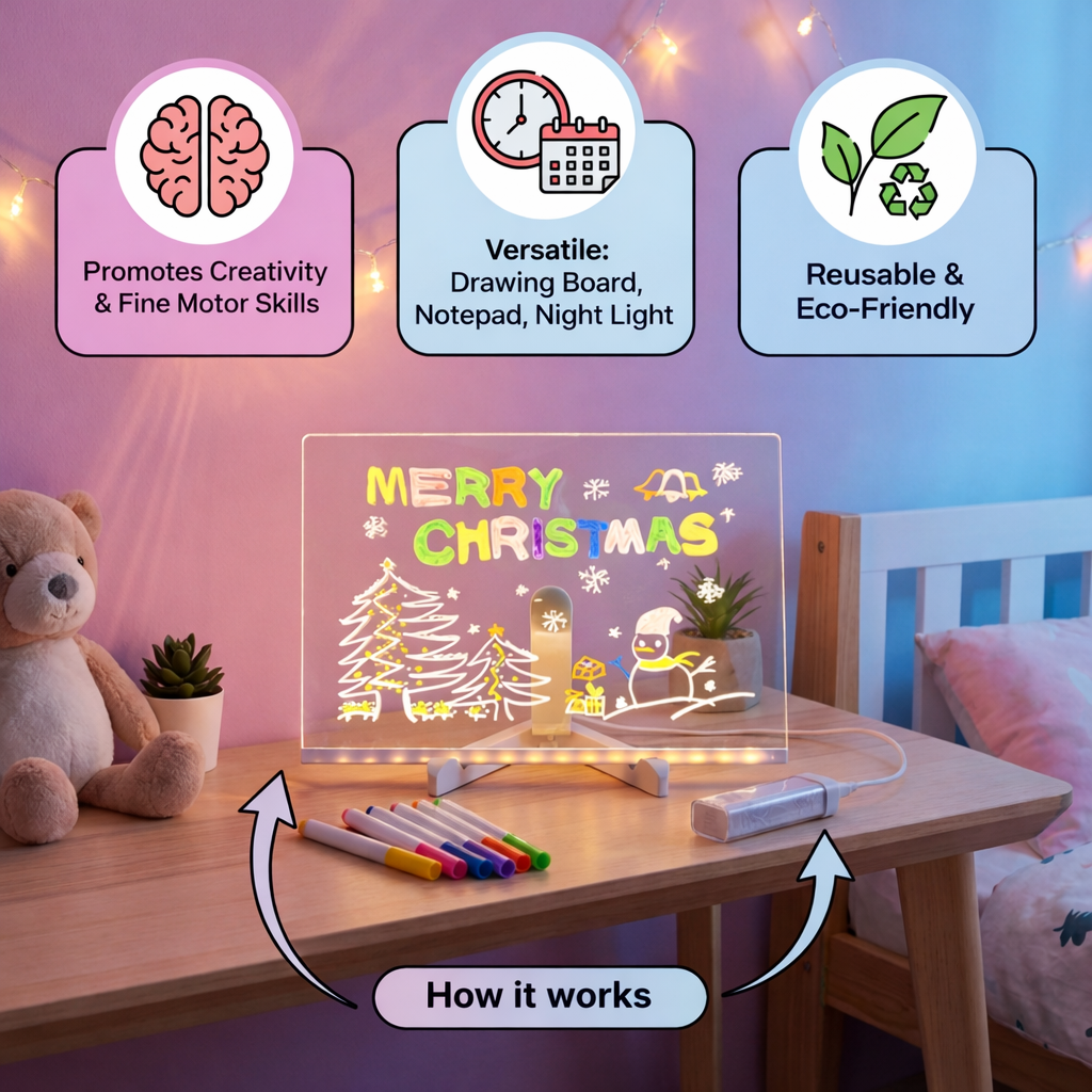 LED Drawing Board for Kids