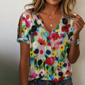 Elvira – Colorful Summer Blouse with Floral Print
