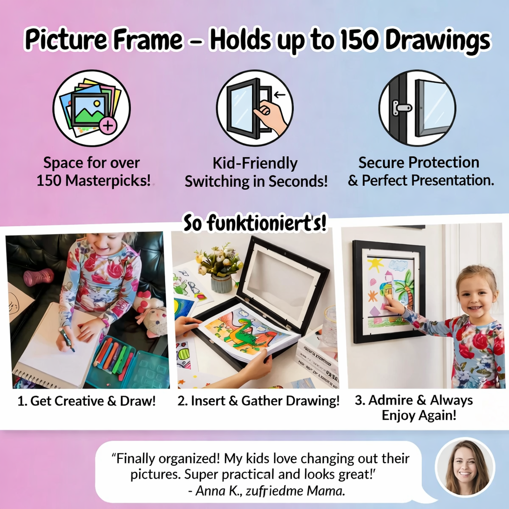 Art Display Frame – Showcase Your Child's Creativity