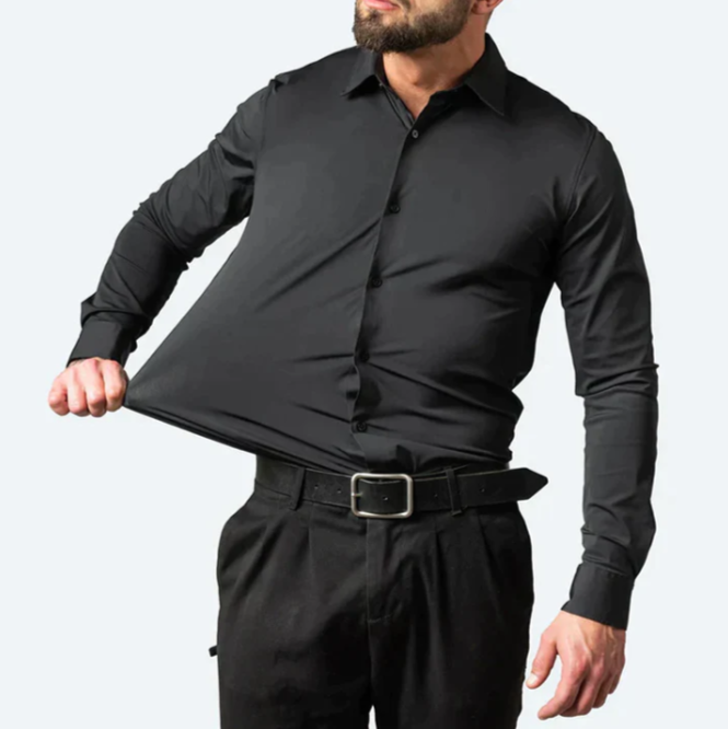 Michael – Smart Casual Stretch Shirt - Image 1