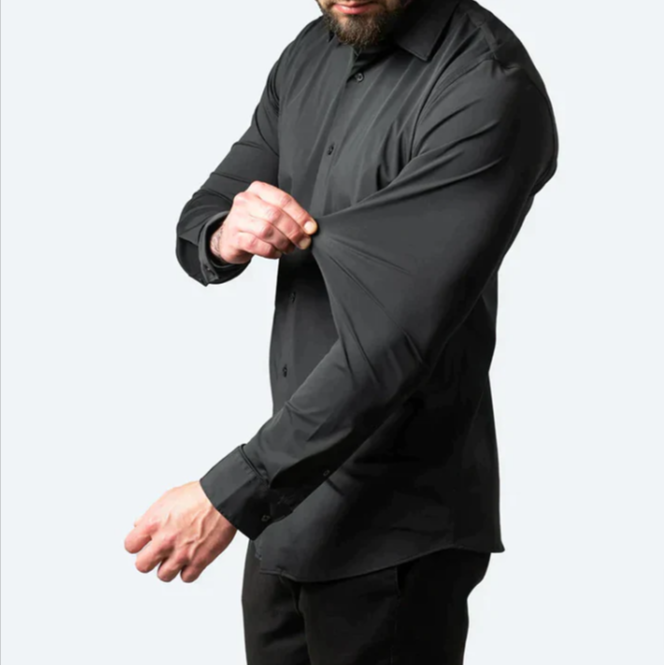 Michael – Smart Casual Stretch Shirt - Image 3
