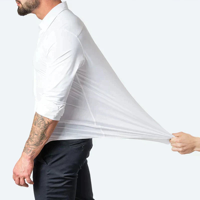 Michael – Smart Casual Stretch Shirt - Image 5