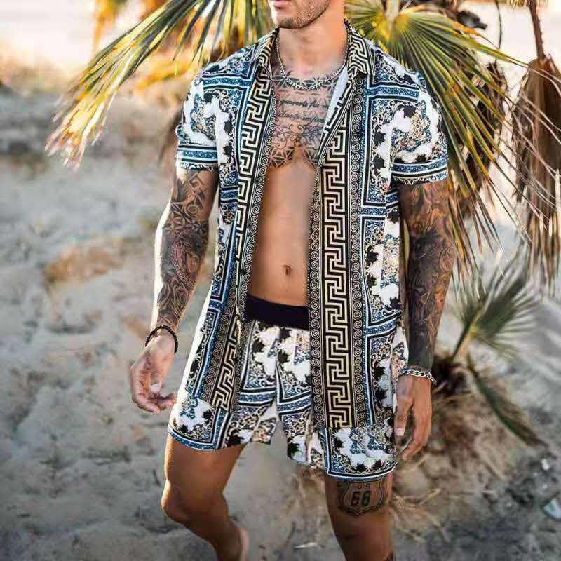 Karl – Stylish Printed Short Sleeve Shirt - Image 1