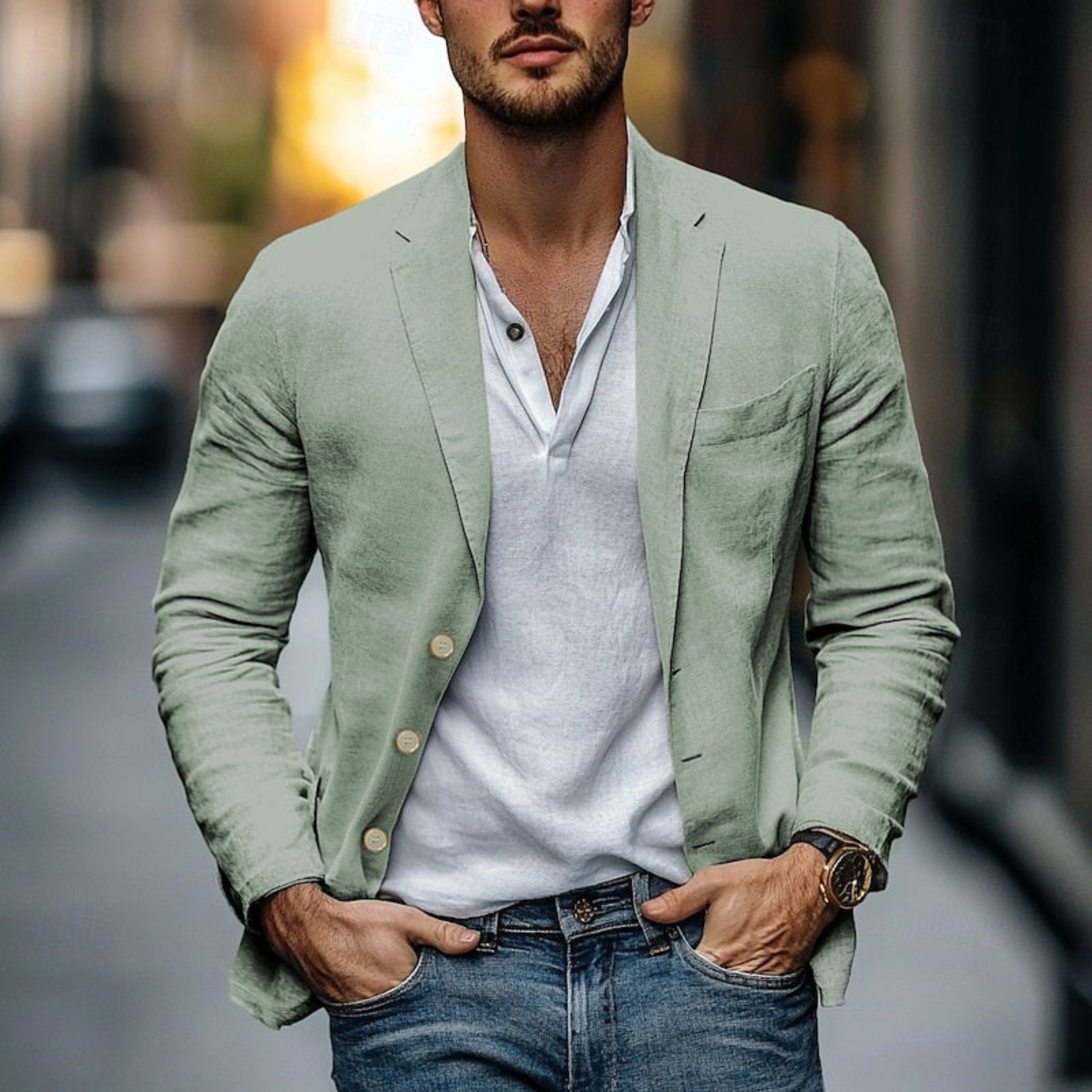 David – Lightweight  Summer Style Blazer - Image 4