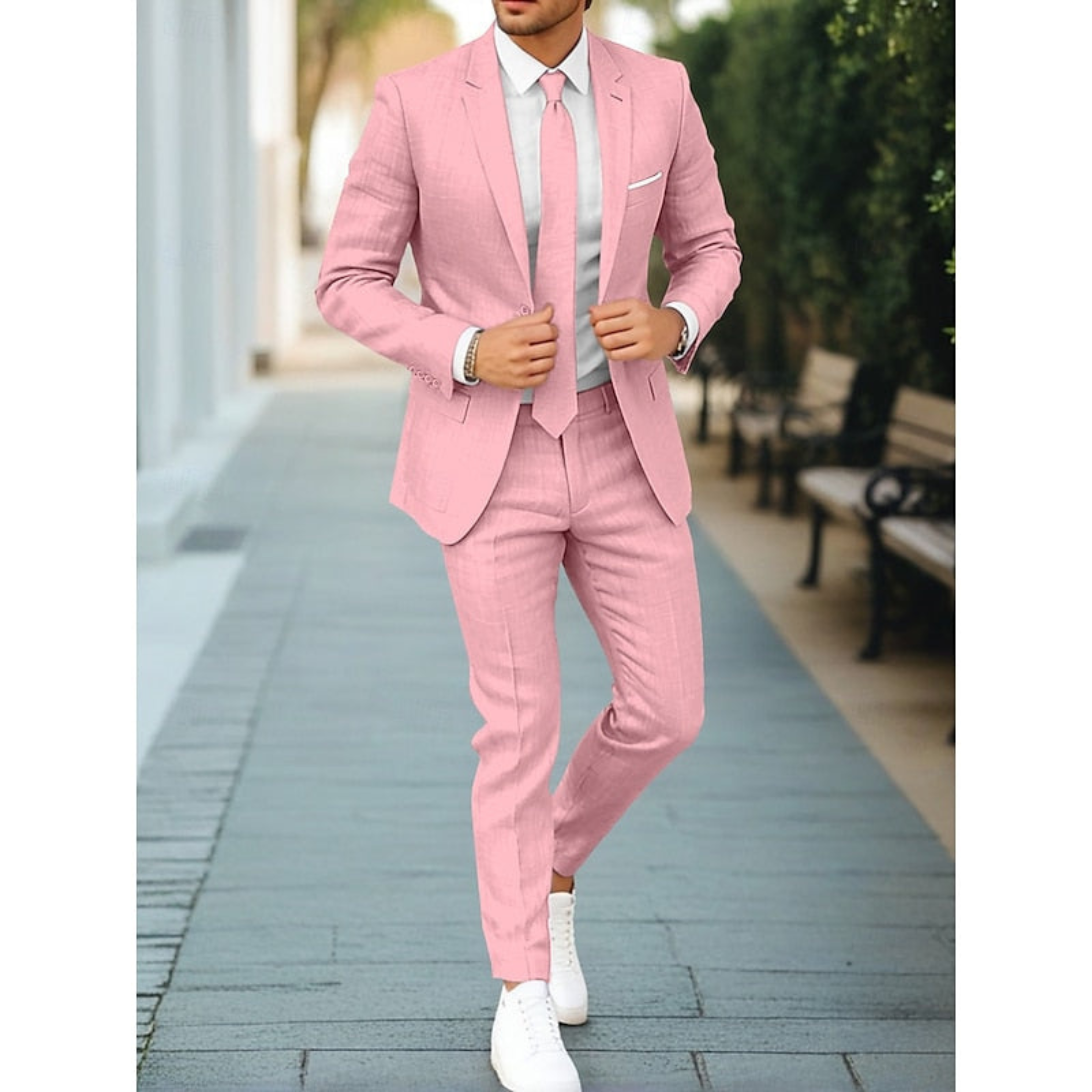 Maximilian – Single Row One Button  Suit - Image 4