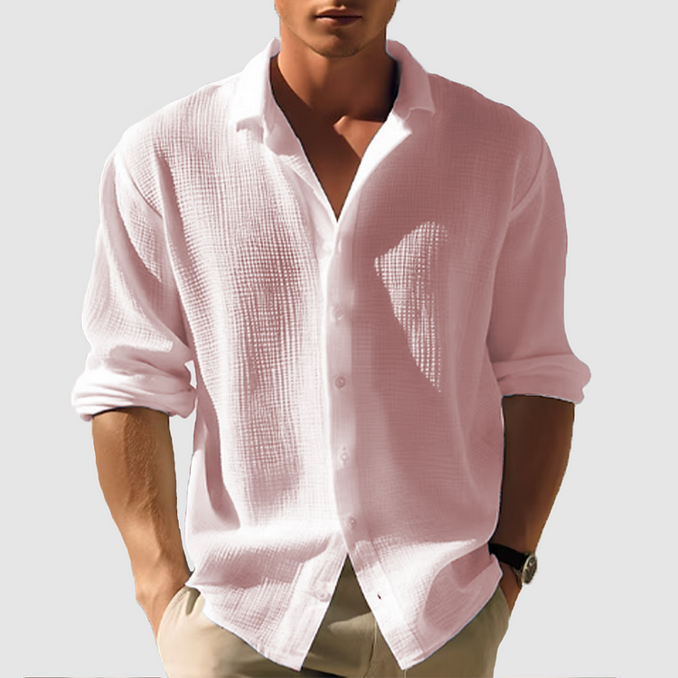 Samuel – Long Sleeve Button-Up Shirt - Image 4