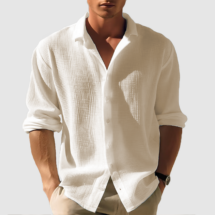 Samuel – Long Sleeve Button-Up Shirt - Image 6