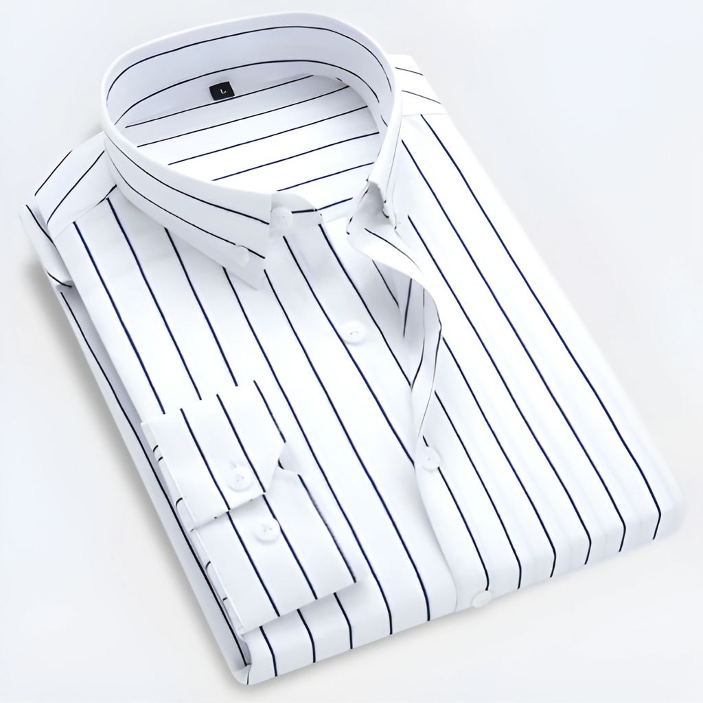 Fabian – Striped Long Sleeve Shirt - Image 2