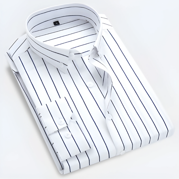 Fabian – Striped Long Sleeve Shirt - Image 1