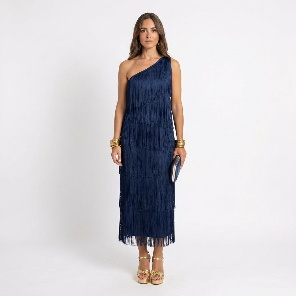 Annemarie – Elegant Fransenkleid für Damen - Image 1