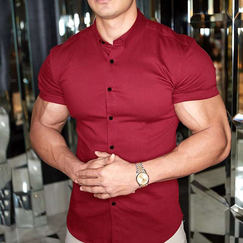 Liam – Formal Short Sleeve Shirt - Image 8