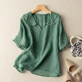 Katrin – Women Vintage with Button Detail Blouse - Image 1