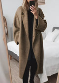 Women's Oversized Coat with an Elegant Textured Design - J&B; - 1 - Elvaroza.com