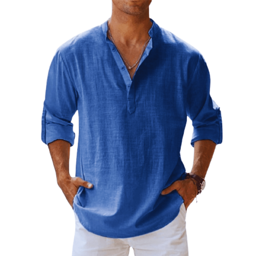 Jonas – Summer Henley Shirt - Image 1