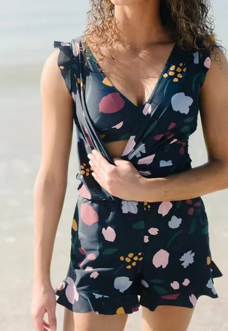Chic Floral Romper – Effortless Summer Style - Image 1