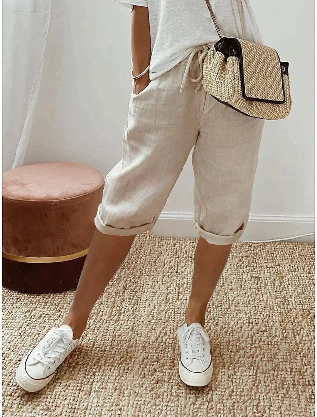 Casual Chic Linen Shorts – Effortless Summer Style - Image 1