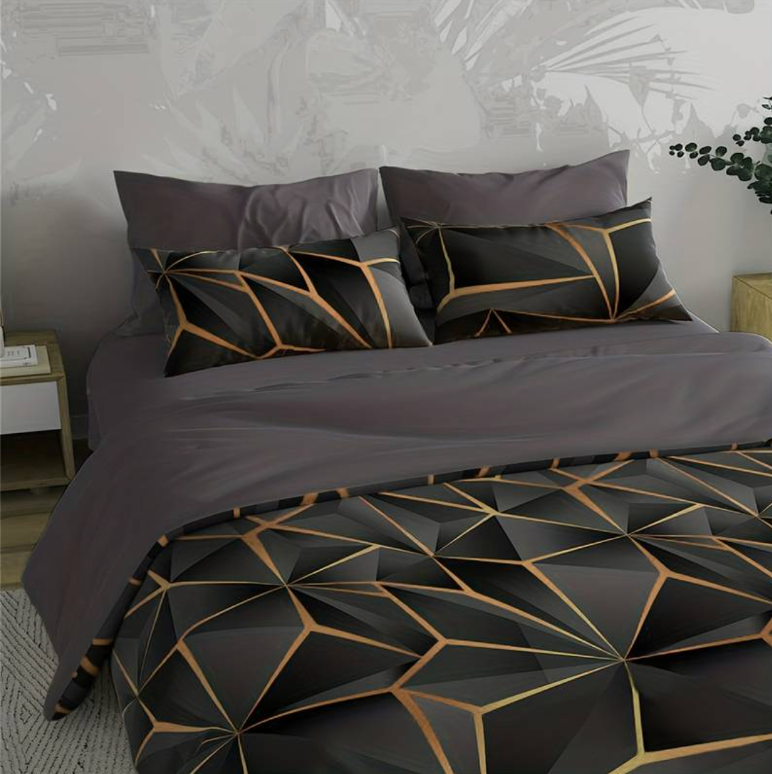 Geometric Elegance Bedding Set – Transform Your Bedroom Style - Image 2