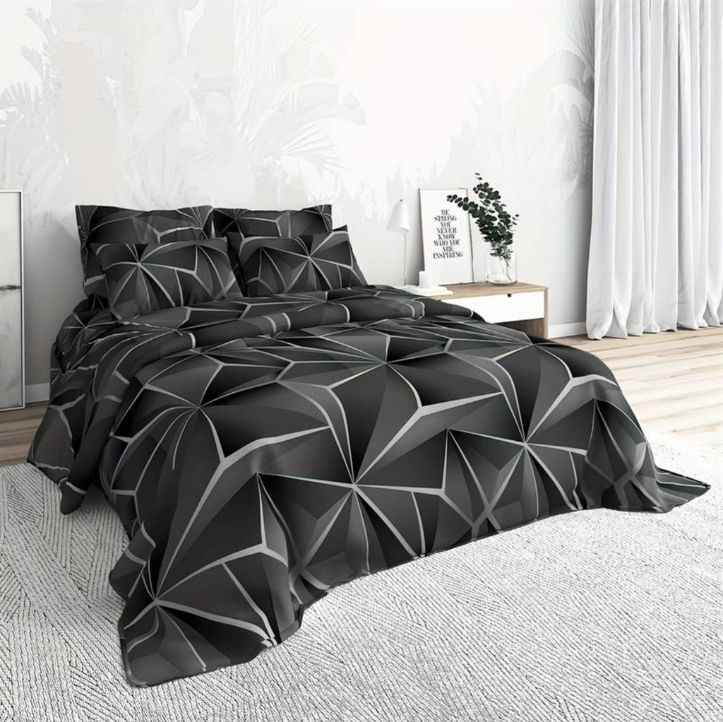 Geometric Elegance Bedding Set – Transform Your Bedroom Style - Image 1