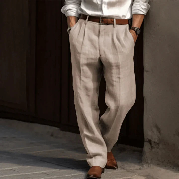Julian – Tailored Comfortable Summer Trousers - Image 3