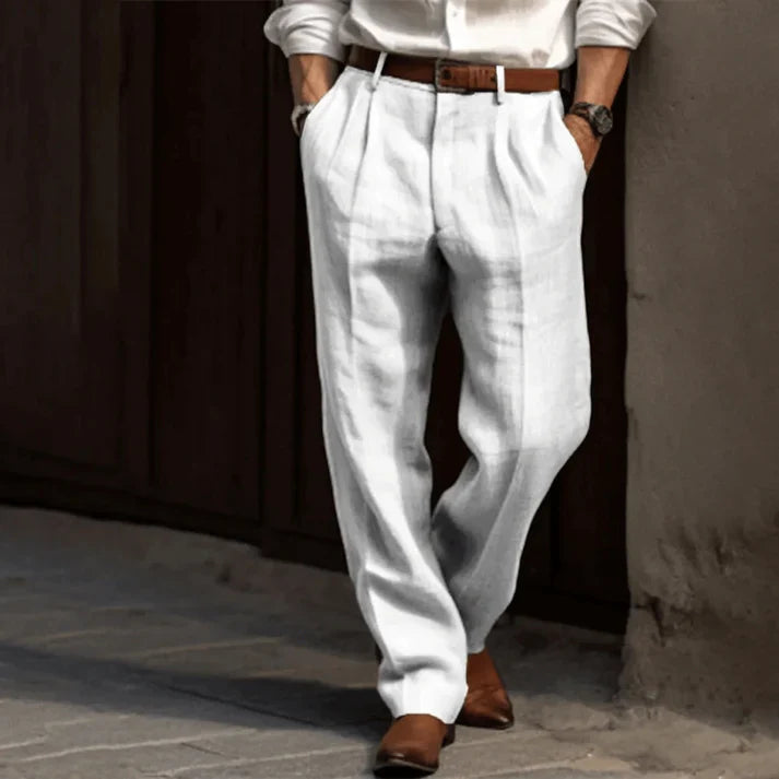 Julian – Tailored Comfortable Summer Trousers - Image 4