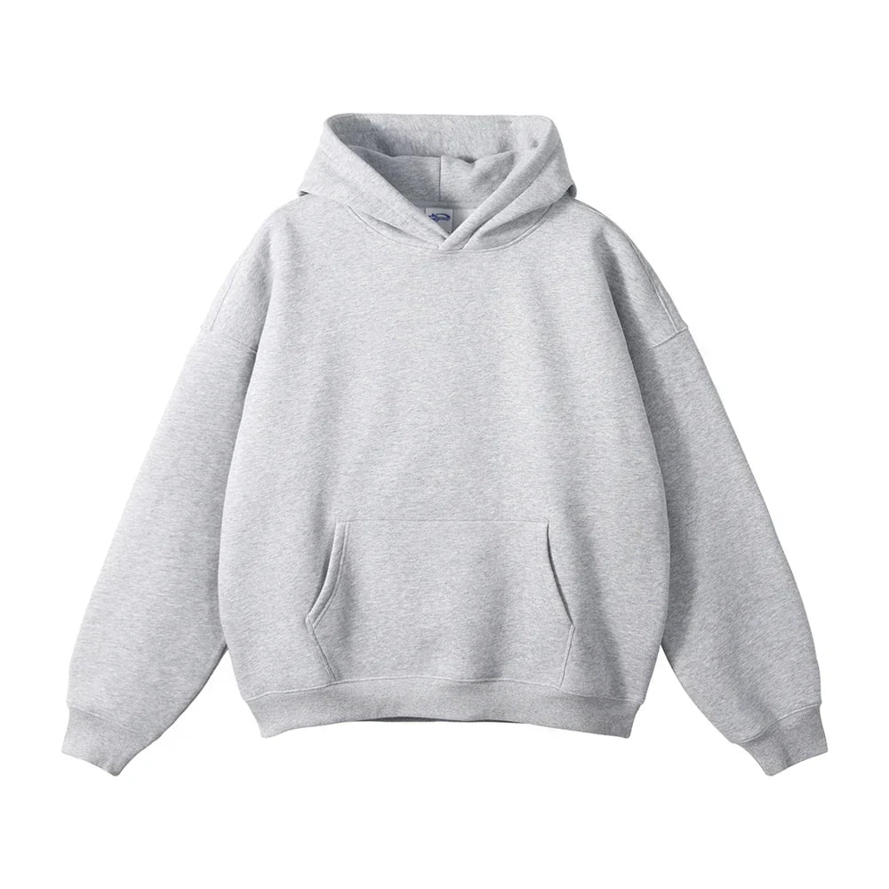 Unisex hoodie with a loose fit and a kangaroo pocket - J&B; - 3 - Elvaroza.com