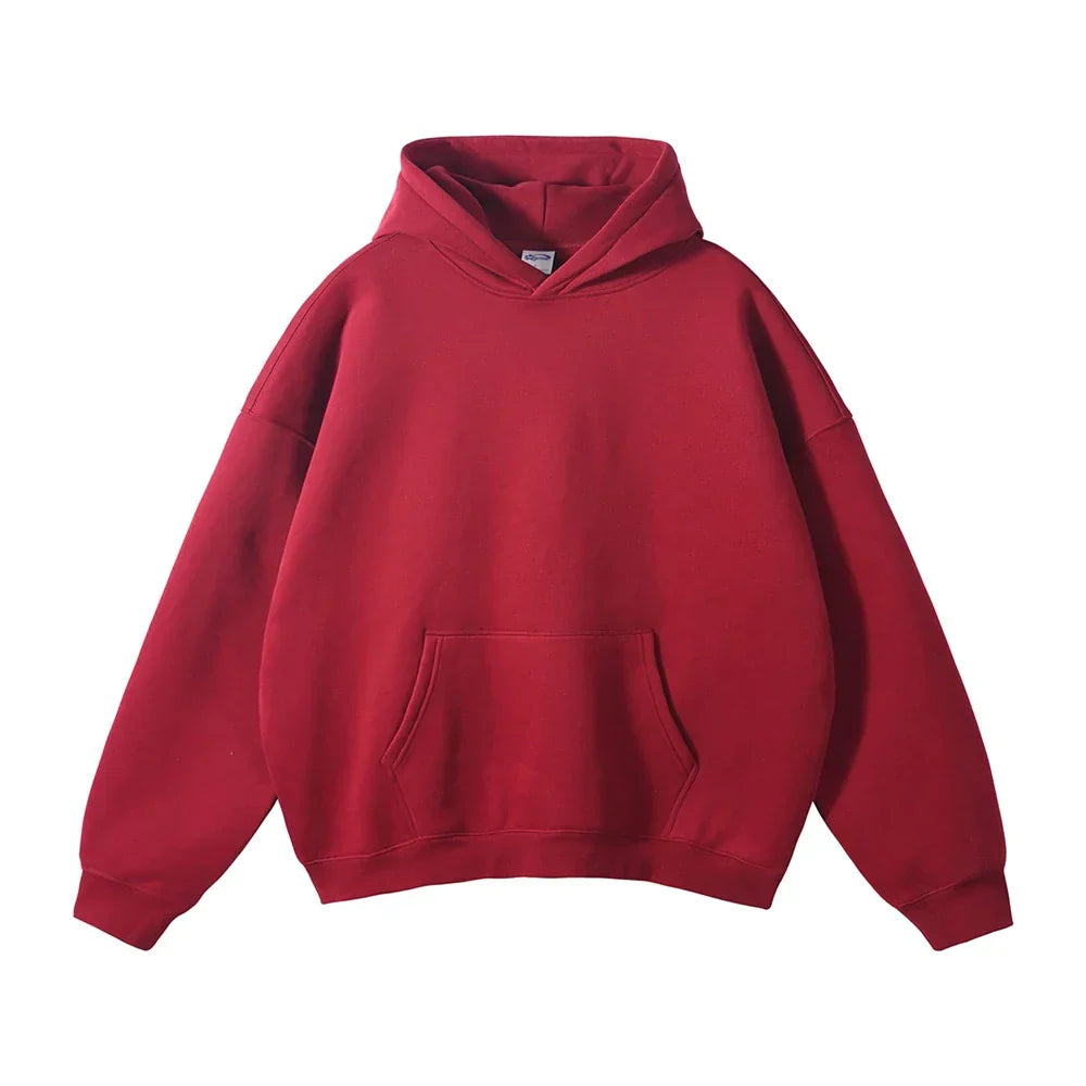 Unisex hoodie with a loose fit and a kangaroo pocket - J&B; - 1 - Elvaroza.com