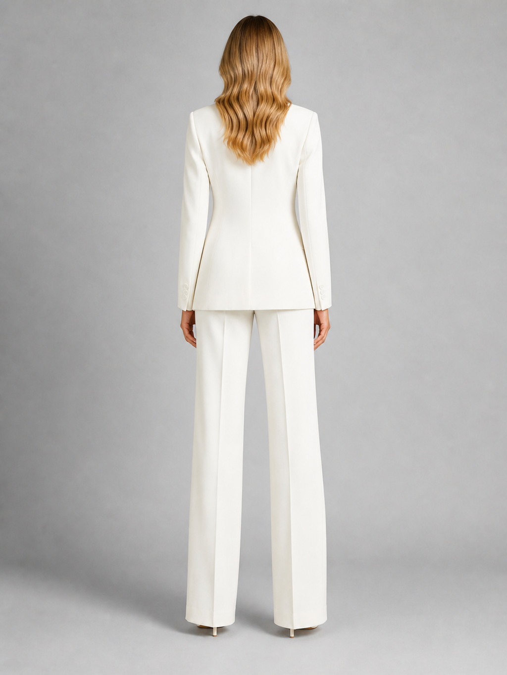 Women's Outfit: Fitted Blazer and Wide-Leg Pants - J&B; - 6 - Elvaroza.com