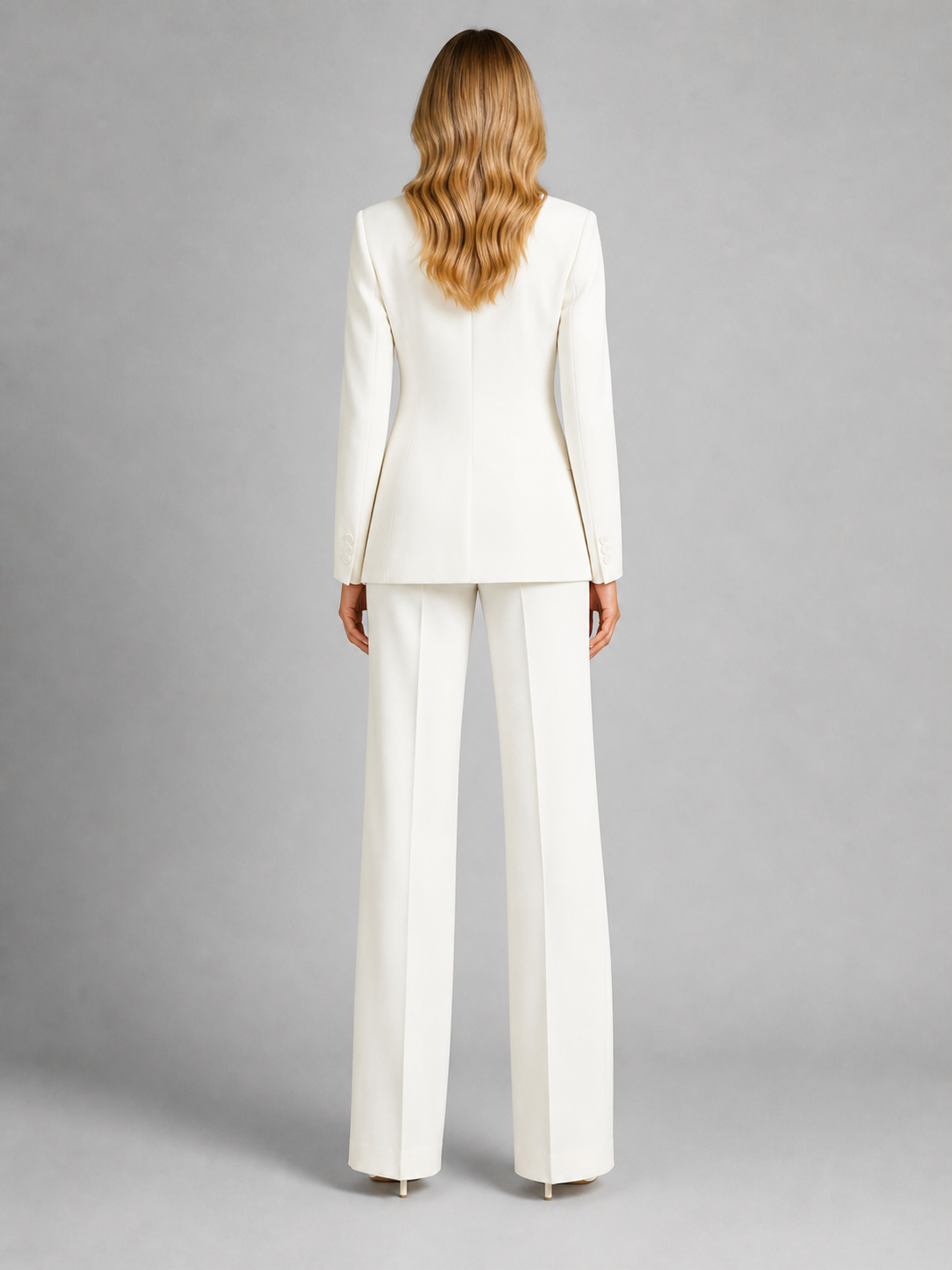Women's Outfit: Fitted Blazer and Wide-Leg Pants - J&B; - 6 - Elvaroza.com