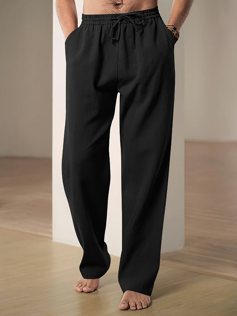Noah – Elastic Waist Drawstring Pants - Image 2